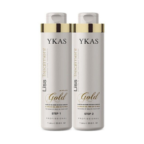 Ykas Gold Liss Escova Progressiva Ykas Liss Treatment Gold Duo Pro 2x1000ml