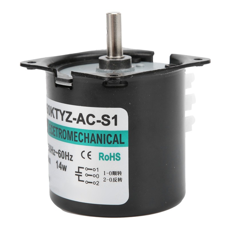 AC Synchronous Motor 14W Permanent Magnet Slow Speed 2-Way High