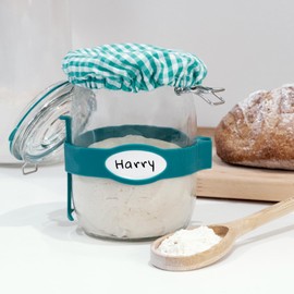 Kikkerland Sourdough Starter Kit DIY Make Your Own Bread, Glass Jar, Bread Baking, Ingredients not Included
