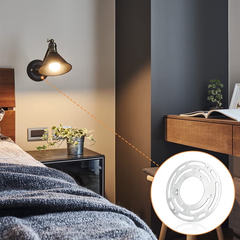 Upgraded Version - 2 Sets 4" Diameter Light Fixture Mounting