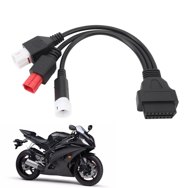 3 in 1 OBD Diagnostic Cable High Flexibility Plastic Plug