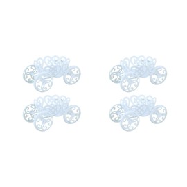 4-Pack Single Princess Carriage Cupcake Stand Holder Display