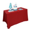 TRLYC Polyester Tablecloth - 72X72 Red Square Tablecloth Overlay 100%