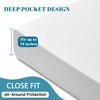NESTCORE Waterproof Mattress Protector Twin Size,Mattress Pad Cover 3D Air