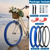 SIMEIQI 26/24x2.125 Inch 2 Pack Bike Tires and Tubes Beach