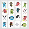 Baker Ross AC858 Ninja Temporary Tattoos, 24 Count (Pack of