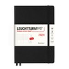 LEUCHTTURM1917 367839 Weekly Planner Medium (A5) 2024, 12 Months, Black,