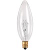 Bulbrite 40CTC/32/3 40-Watt Incandescent Torpedo B10 Chandelier Bulb, Candelabra Base,