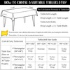 8 Pack Black Tablecloth 60 x 84 Inch, Bulk 4