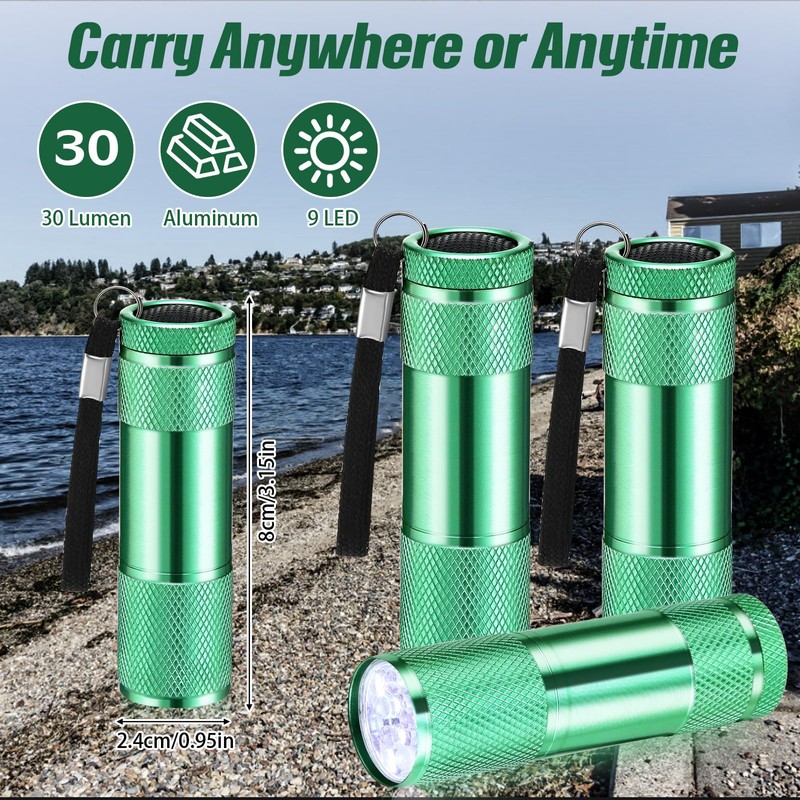 VIHOSE 20 Pcs Mini Flashlights Bulk, Bright Aluminum Handheld Flash