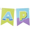 Cartoon Happy Birthday Banner, Pre-Strung Birthday Party Decorations Hanging Sign