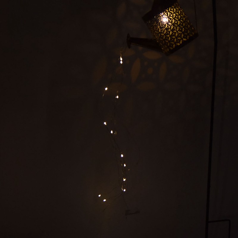 Solar Watering Can Lights Automatic Unique Rust Proof Convenient Retro