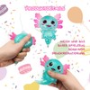 Axolotl Aquishy, Axolotl Squeeze Toy, Pack of 2 Squishy Anti-Stress