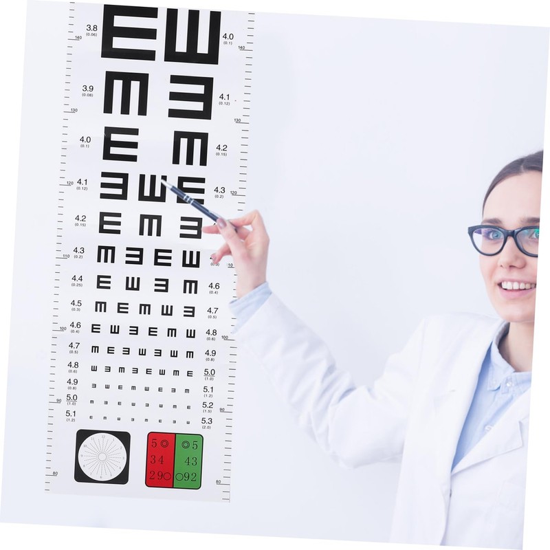 FUNOMOCYA Standard Eye Test Chart Wall Eye Testing Chart Break-resistant