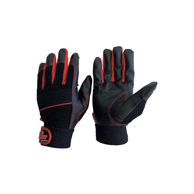 For World Synthetic Leather Gloves MP Fiber Red LL