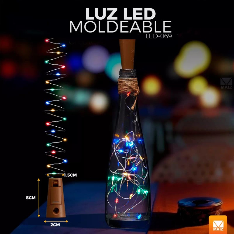 Maíz Serie Luces Led Rgb Alambre Decorativas Dormitorio