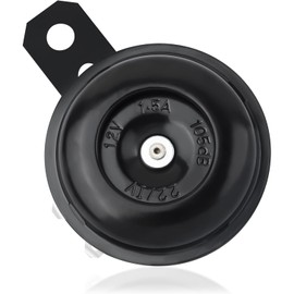 Bike Horn, Bike Horn, Small, 12 V, 105 dB, Waterproof, Dustproof, Compact Design, For Motorcycles, Electric Motorcycles, Electric Scooters, Minivans, Easy Installation, Durable