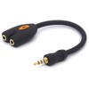 Tomost 3.5mm Headphone Microphone Splitter, 3.5 TRRS Audio Microphone Y