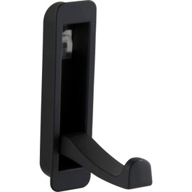 OBF Grimme Pepea 75731016 Folding Hook (Coat Hook) for Wardrobe Hooks Height 80 mm ZN Black Varnished Silver