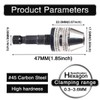 HOHXEN Pack of 3 Drill Chuck Adapter, Mini 3-Jaw Quick