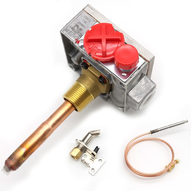 110-326 Gas Water Heater Control Valve w/Copper Probe Thermostat -