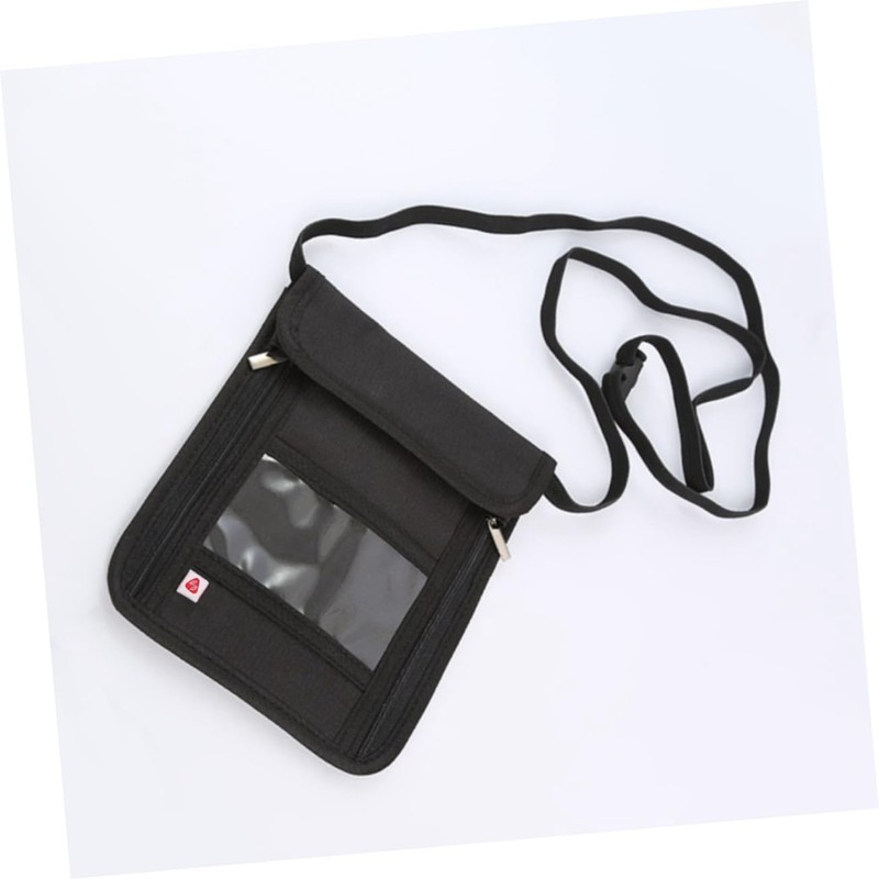 Sosoport Nylon RFID Passport Holder Bag Portable Travel Neck Wallet
