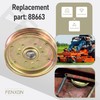 88663 Replacement Idler Pulley Compatible with Bush Hog MTH600, RDTH72