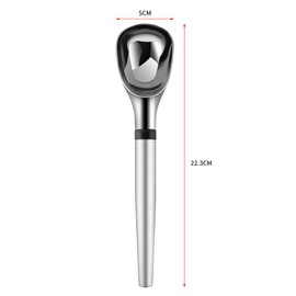 Ice Cream Scooper stainless steel with Grip Handle, Ice Cream Dipper Spoon for Fruits,Stuffing, Cookie Dough Scoop for Baking