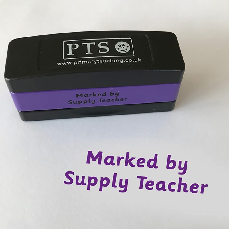 Stackable Marked By Supply Teacher Pre Inked School Teachers Feedback