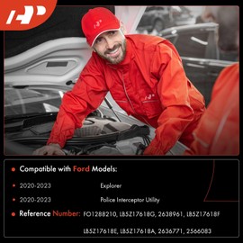 A-Premium Windshield Washer Reservoir Tank Assembly Compatible with Ford Explorer, Police Interceptor Utility, 2020 2021 2022 2023 - with Washer Pump & Fluid Level Sensor