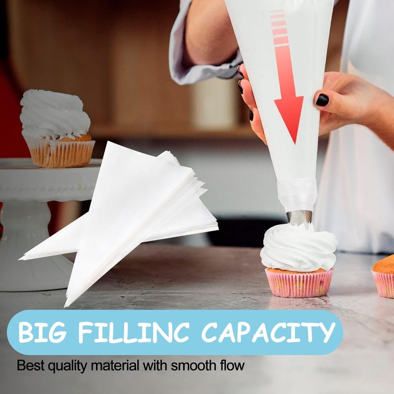 Tomuvpzn 100 Piece Piping Bag Set