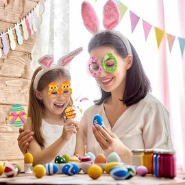 Easter Photo Booth Props for Photoshoot, Happy Easter Photo Props Egg Bunny Selfie Photobooth Props, Spring Photography for Easter Party Decorations, Little DIY 25 Pcs