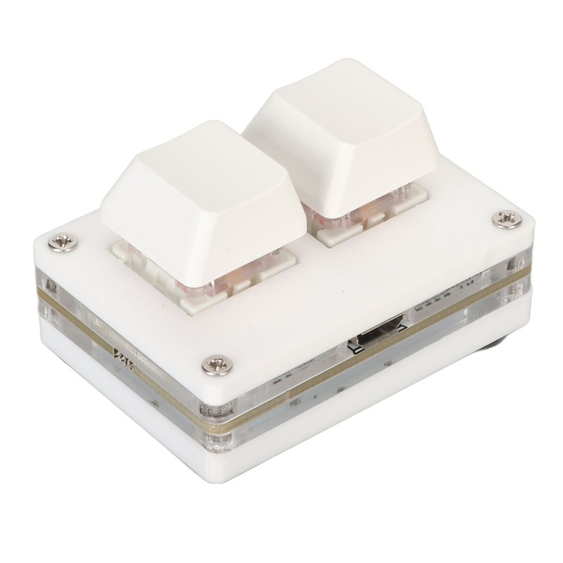 2 Key Gaming Keyboard Custom DIY Red Shaft Mini Mechanical