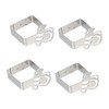 Tofficu 3sets Stainless Steel Tablecloth Clips Non Slip Fixator for