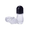 2PCS Empty Clear Glass Roll-on Bottles with Plastic Roller Ball