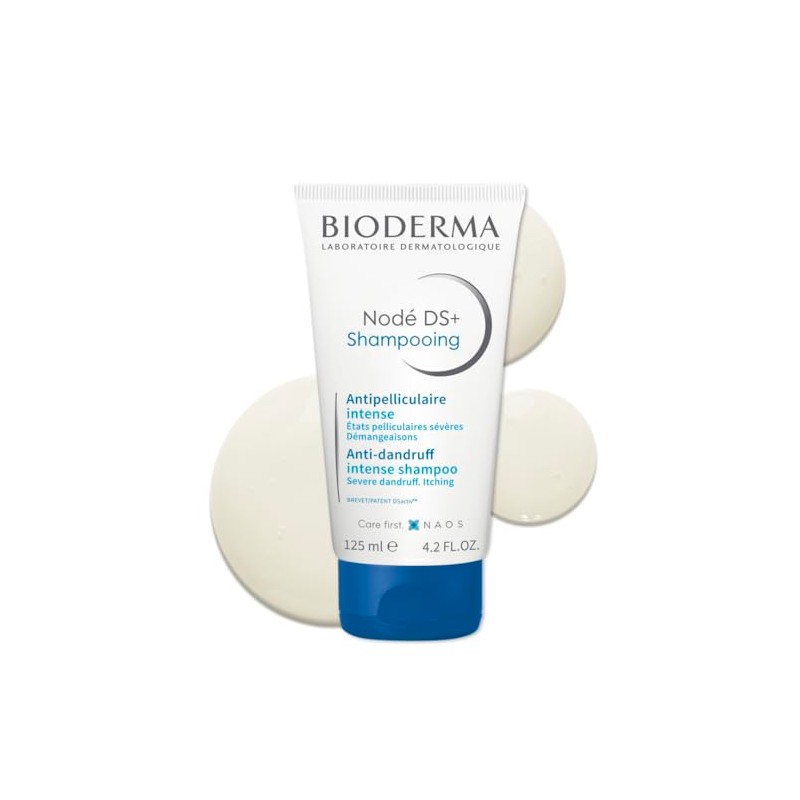 Bioderma Node Ds+ Shampoo Intenso Anti-Caspa, Unisex, 4.2 Oz