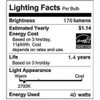SCOMX 40W Incandescent Equivalent Energy Torpedo Tip Chandelier with Crystal