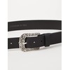 MGM Women's Floral Belt, Black (black-asi 1)