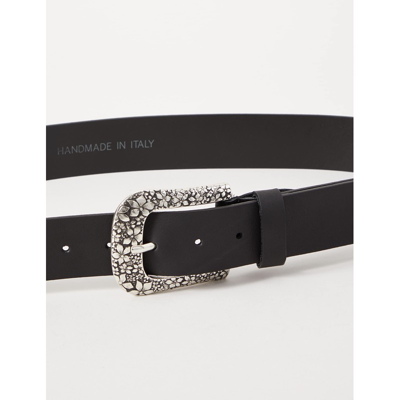 MGM Women's Floral Belt, Black (black-asi 1)