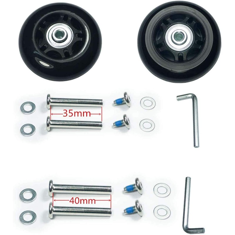 Generic Replacement Wheels for Suitcase Rubber Wheels Replacement Wheels for