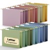 NORDUN Plastic Extra Capacity Hanging File Folder Letter Size,Heavy Duty
