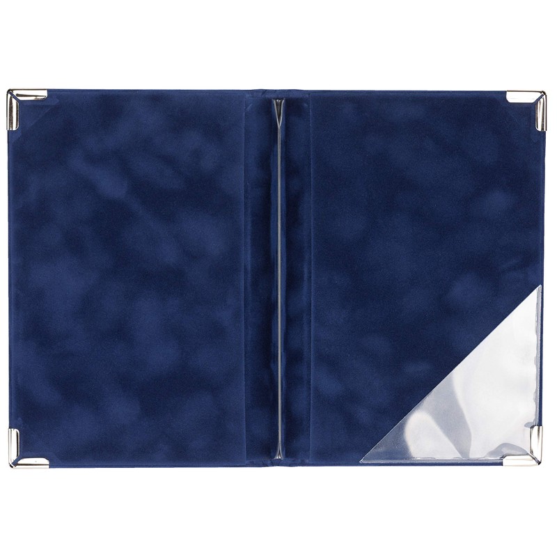 Anelli Wedding Registry Office Spine Book Blue with Insert