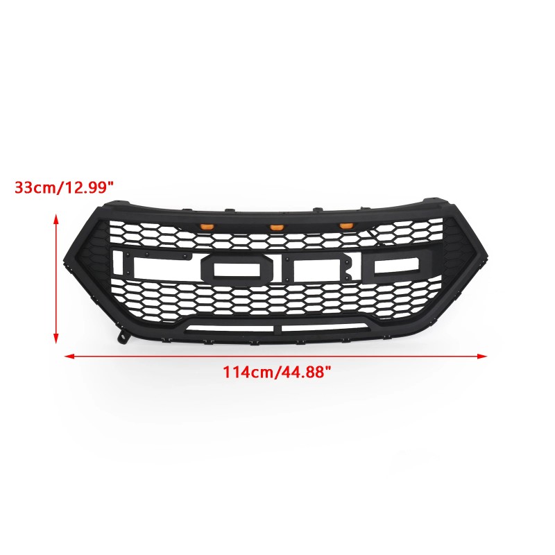 Black Raptor Style Front Bumper Grill Upper Grille for Ford