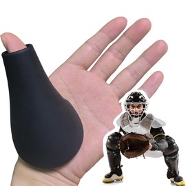MIPREZT [for Kids] Catcher's Thumb Shield Baseball Thumb Guard for Baseball & Softball Catchers Thumb Protector for Baseball Catcher Gear Training Aid Catcher Accessories Reduce Sting-Black