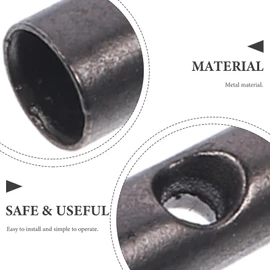 Milisten Umbrella Repair Tips 10pcs Metal Umbrella Tail Replacement Beads 0.6 Inch Walking Cane Tips Protector