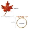 HANTURE FQQWEE Fall Maple Leaf Napkin Rings Set of 4