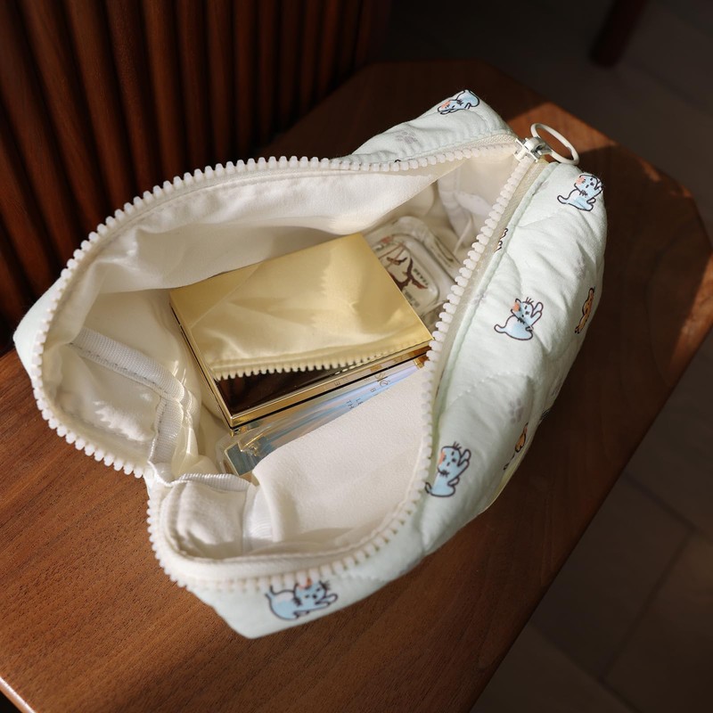 Precatch Women's Pouch, Accessory Storage, Canvas, Coin Purse, Compact, Character,