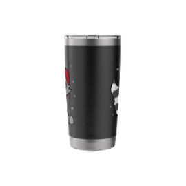 Raccoon with Fire Fighter Helmet Stainless Steel Insulated Tumbler