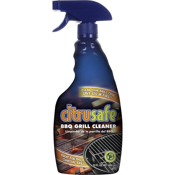 Citrusafe Grill Cleaning Spray - BBQ Grid and Grill Grate Cleanser (23oz)