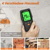 MEISITOOL Wood Moisture Meter with Backlight LCD Display Water Leak